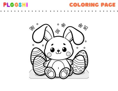 Free printable Easter coloring page for kids