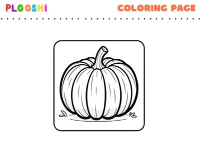 Free printable Pumpkin coloring page for kids