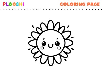 Free printable Sun coloring page for kids