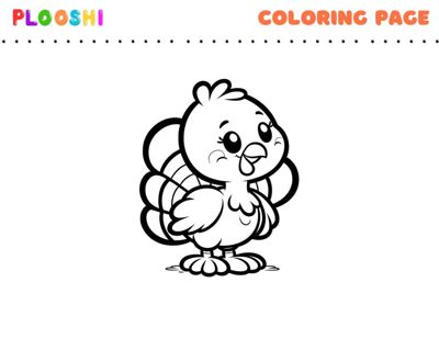 Free printable Turkey coloring page for kids