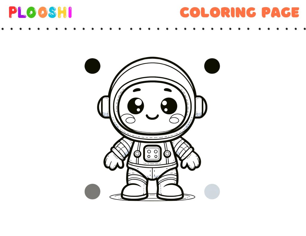 Free Astronaut Coloring Page