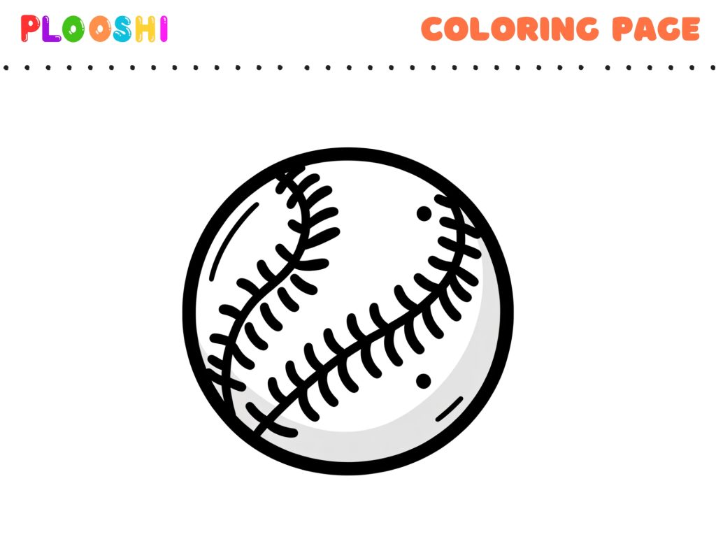 Free Baseball Coloring Page