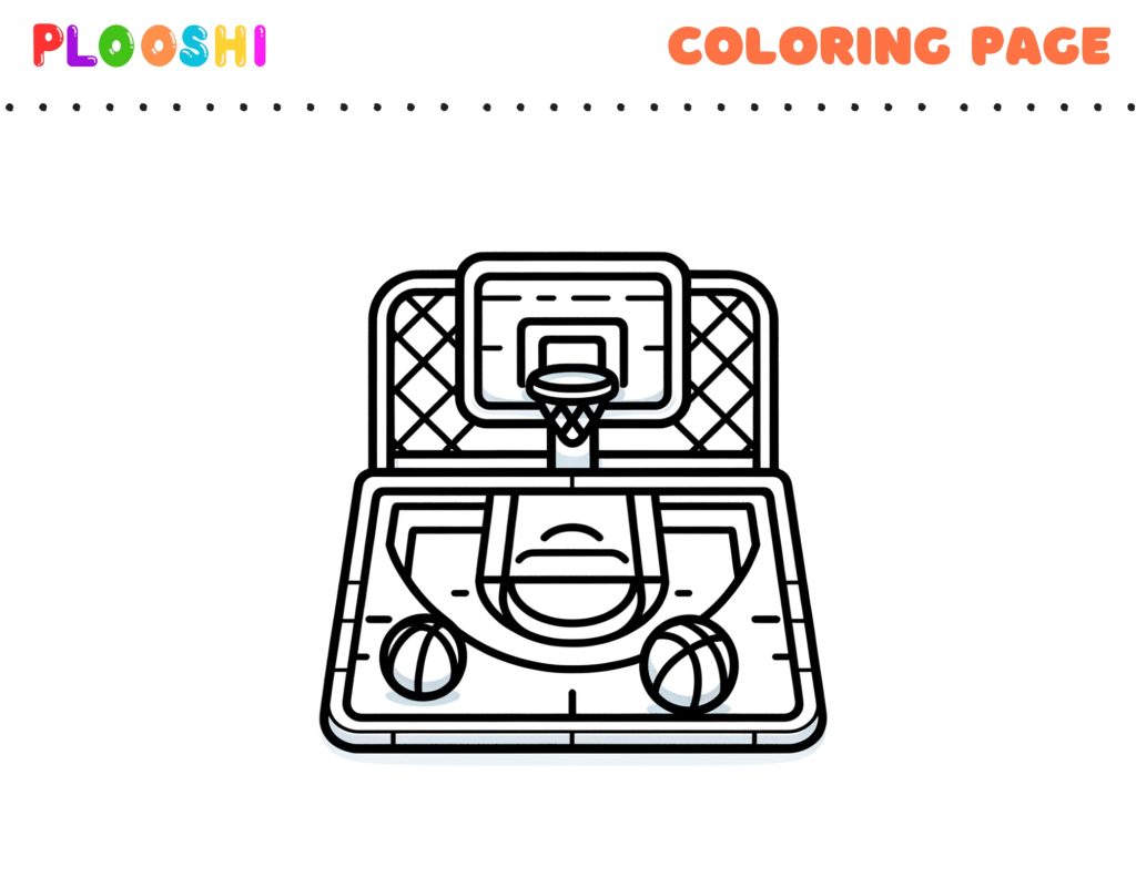 Free Basketball Coloring Page (1)