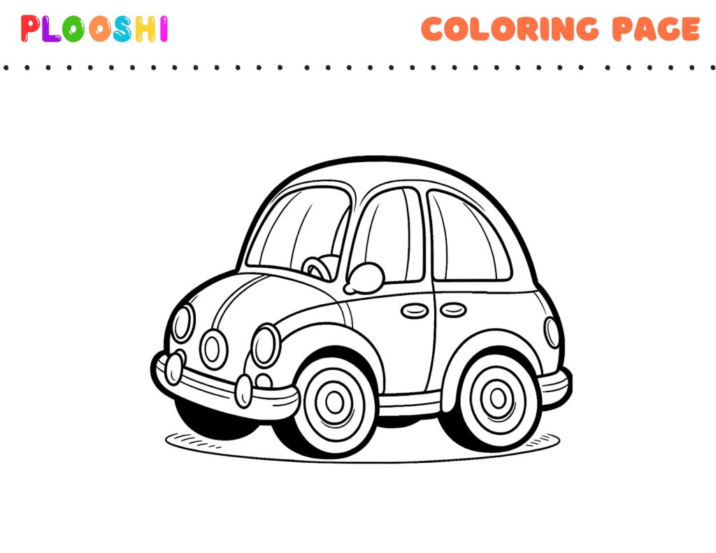 Free printable Car coloring page for kids