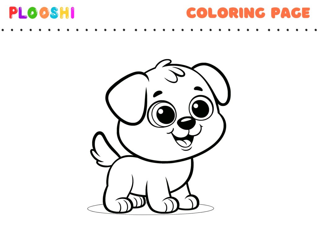 Free printable Dog coloring page for kids