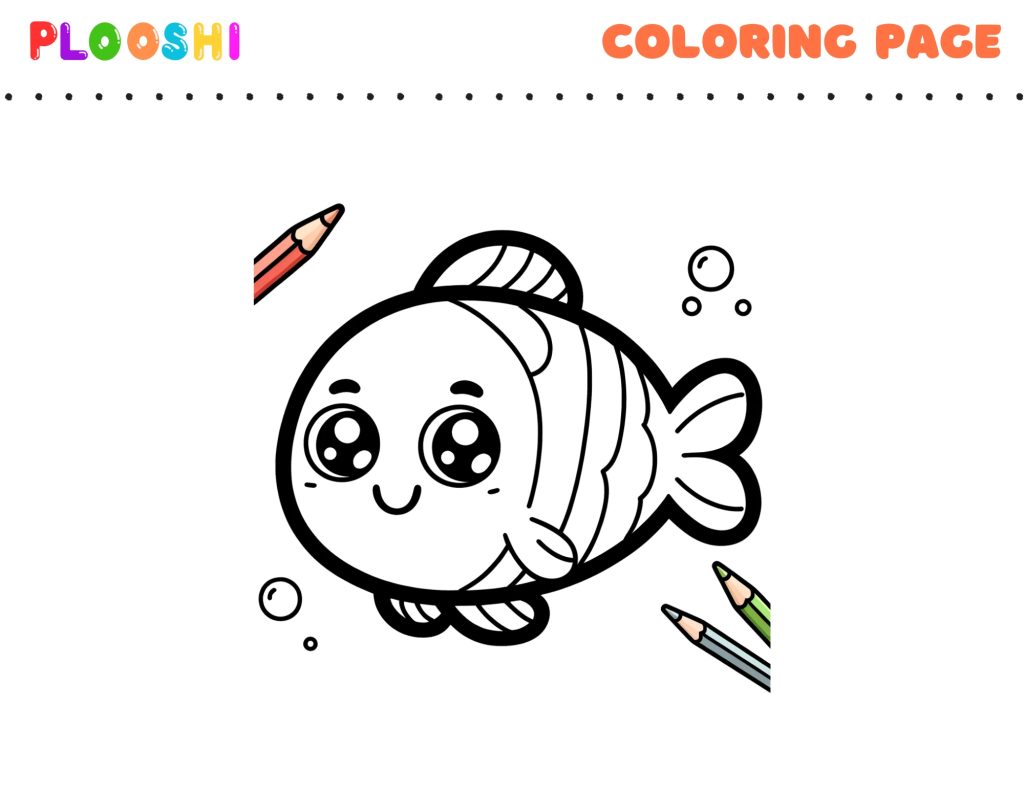 Free Fish Coloring Page
