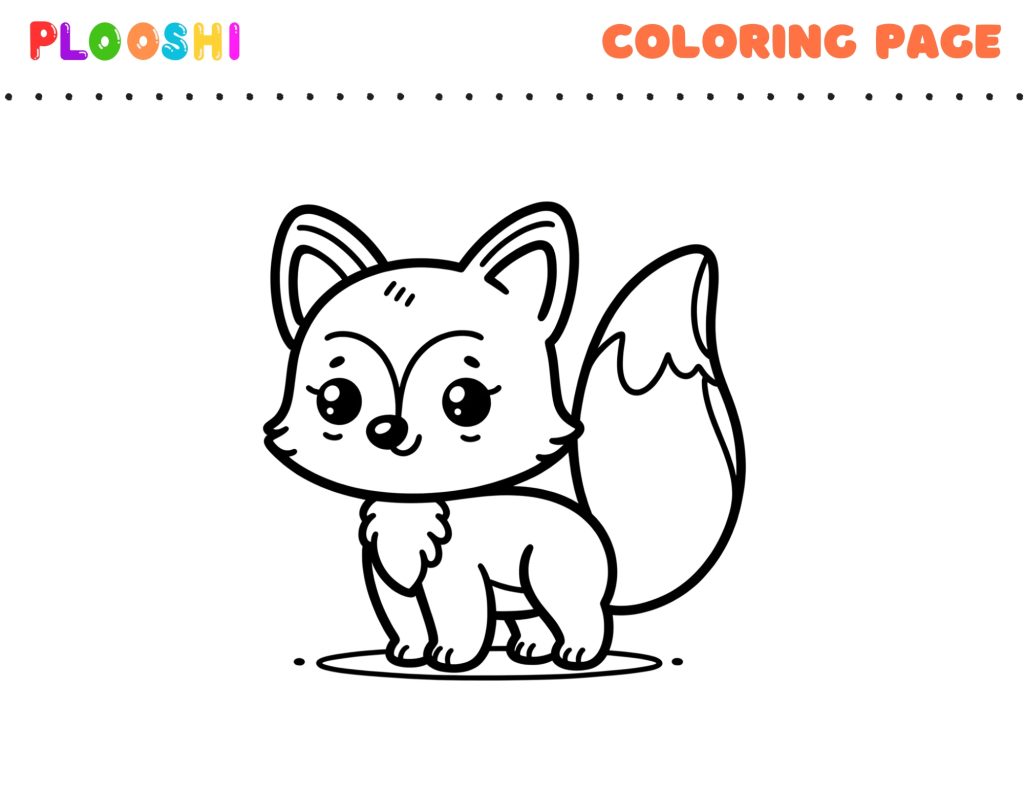 Free Fox Coloring Page