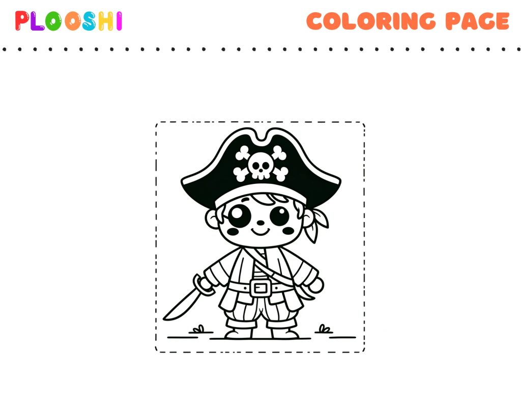 Free Pirate Coloring Page