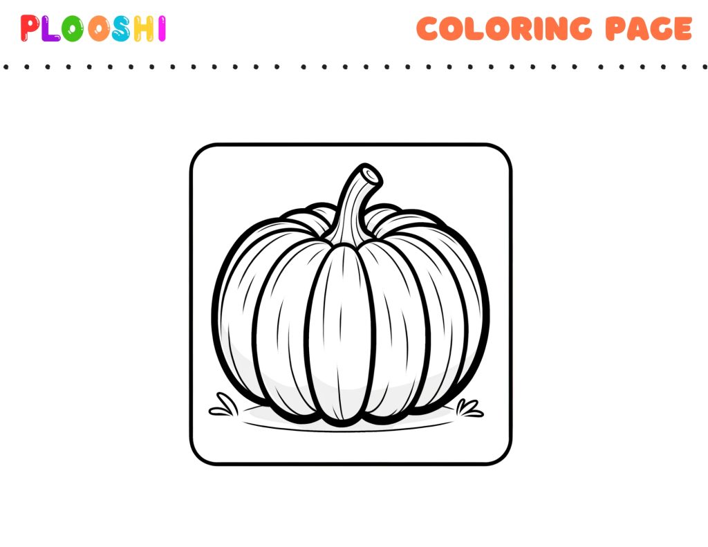 Free Pumpkin Coloring Page