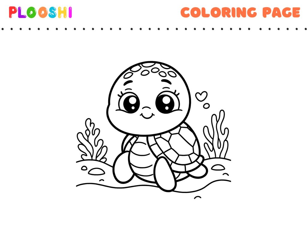 Free Sea Turtle Coloring Page