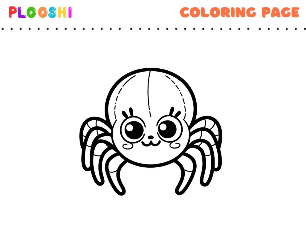 Free Spider Coloring Page