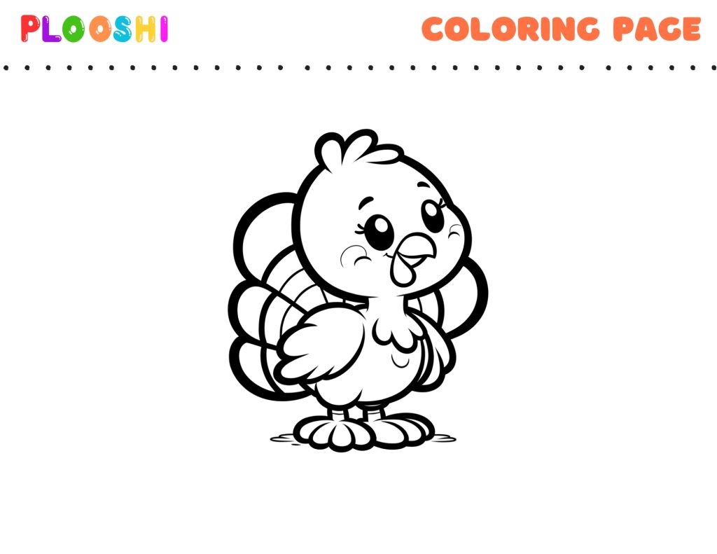 Free Turkey Coloring Page