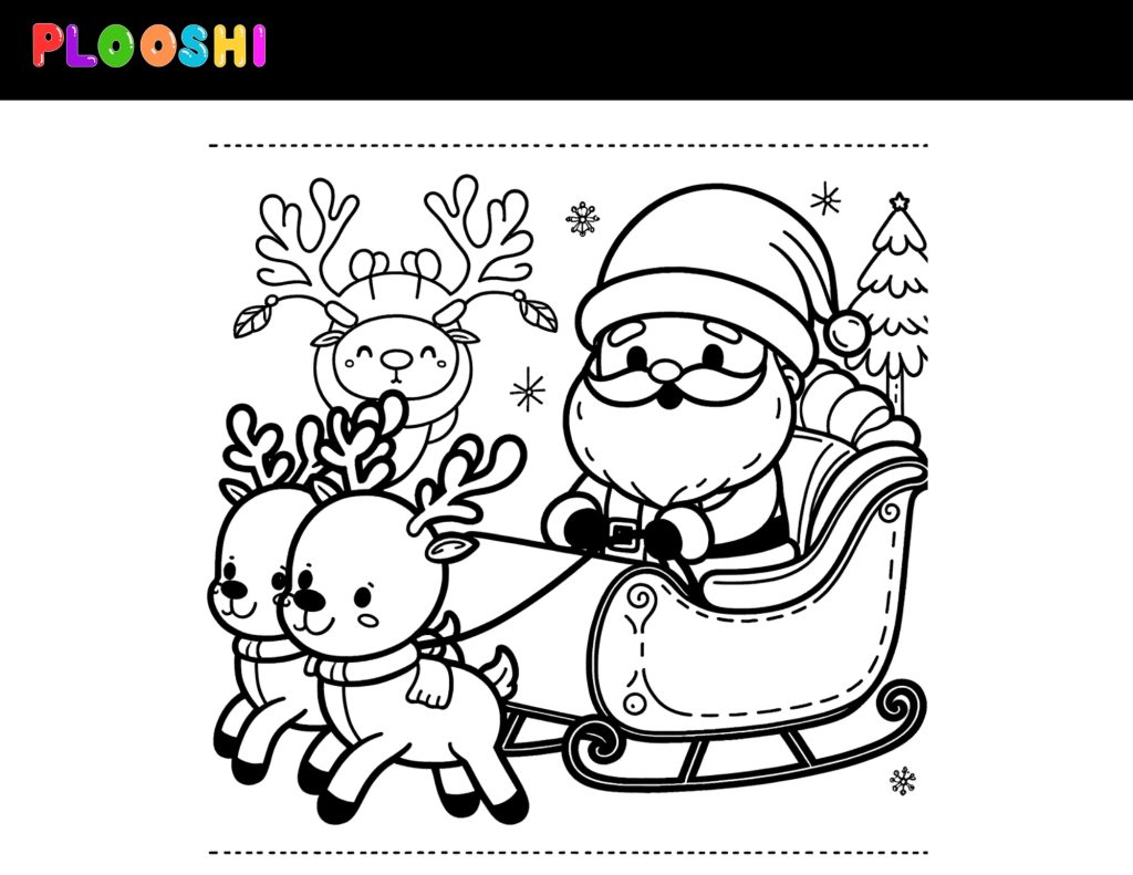 Santa Coloring Book Printable